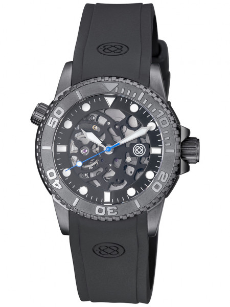 Deep Blue Diver 1000 Skeleton Black PVD