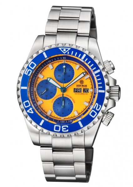 Deep Blue Master Chrono 7750 Orange-Blue Lume