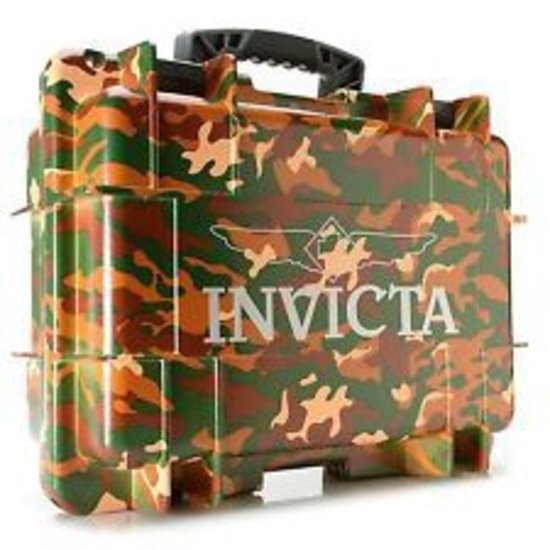 Invicta Stoßfester Uhrenkoffer Camouflage Military 8