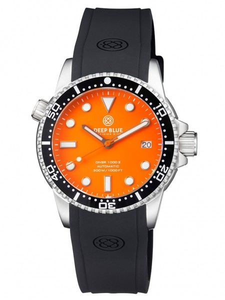 Deep Blue Diver 1000 II Black-Orange-Matt