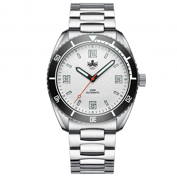 Phoibos Reef Master White 200m Diver Automatic