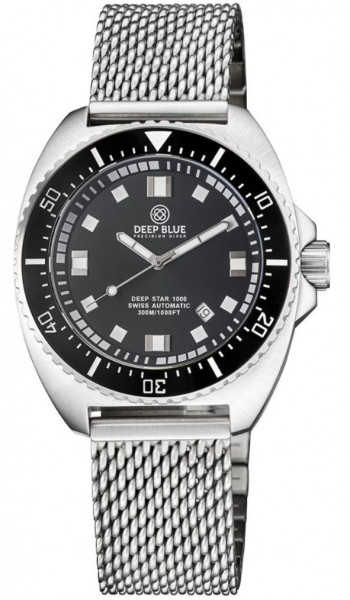 Deep Blue Star 1000 Black-White Swiss Vintage