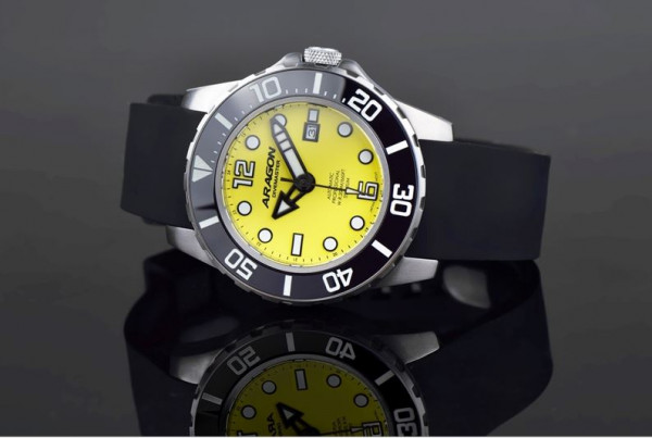 ARAGON Divemaster Titanium Yellow 50mm