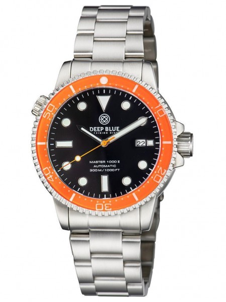 Deep Blue Diver 1000 II Orange-Black-Orange Glossy Steel