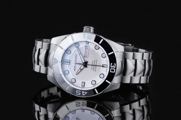 ARAGON Hercules 43mm Silver Automatic