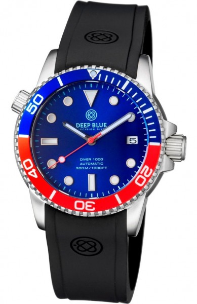 Deep Blue Diver 1000 Blue-Red-20-30-40-50