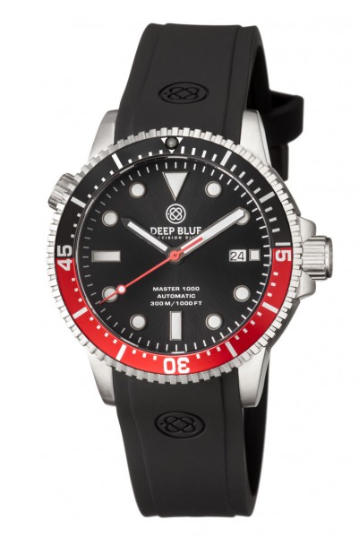 Deep Blue Master 1000 Black-Black-Red