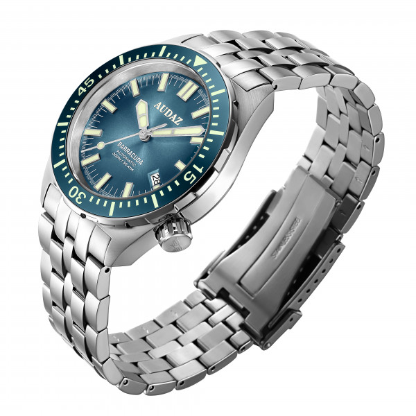 Audaz Barracuda Teal Blue 42mm Automatic