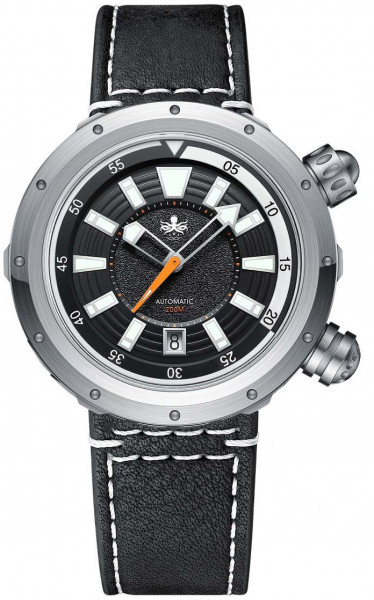 Phoibos Vortex Black Anti-Magnetic 200m Diver Automatic