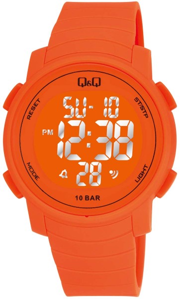 Q&Q Chrono M122J008Y Unisex Orange Armbanduhr