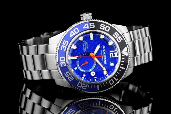 ARAGON Divemaster III 50mm Blue Automatic Steel Lefty