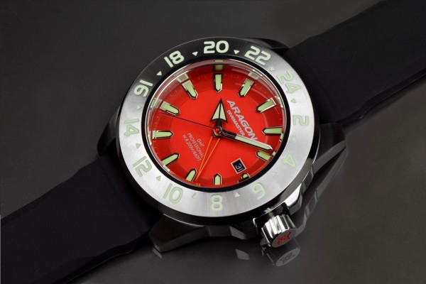 ARAGON Divemaster GMT 45mm Red