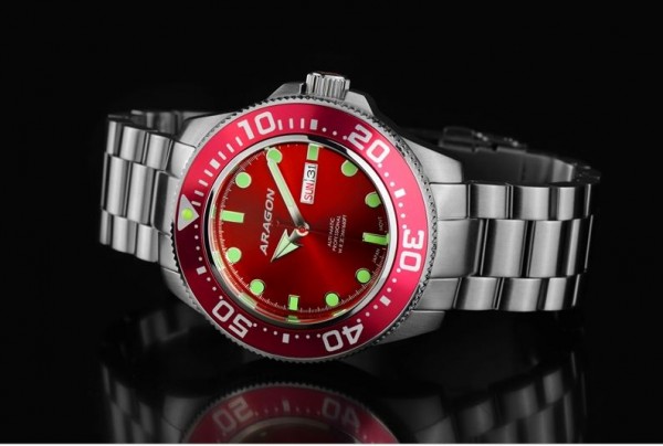 ARAGON Divemaster Automatic 50mm Red