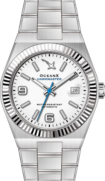 OceanX Hawkmaster White 39mm Automatic