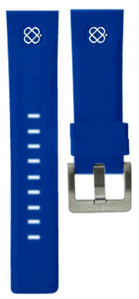 Deep Blue Sea Ram Silikonarmband 24mm Blue-Weiss