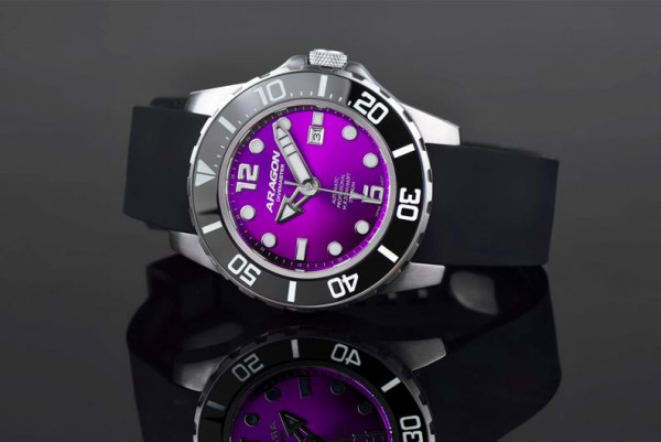 ARAGON Divemaster Titanium Purple 50mm