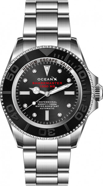 OceanX Sharkmaster 1000 Black-Black M9 Automatic Limited Edition