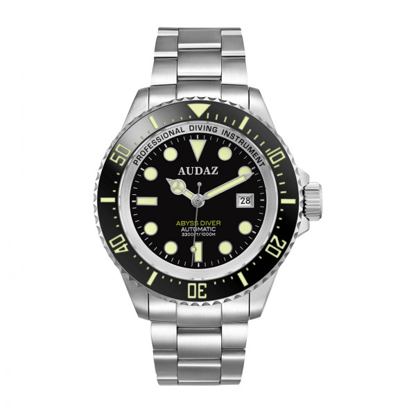 Audaz Abyss Diver Black 1000m Automatic inkl. Gummiarmband
