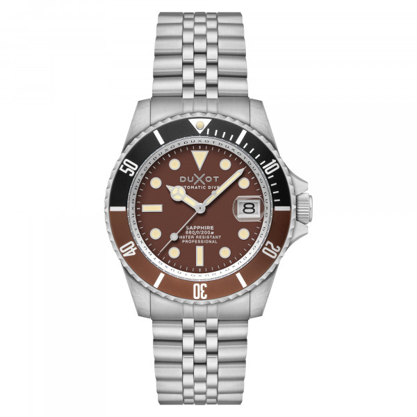 Duxot Atlantic Diver Chocolate Brown 42mm Automatic