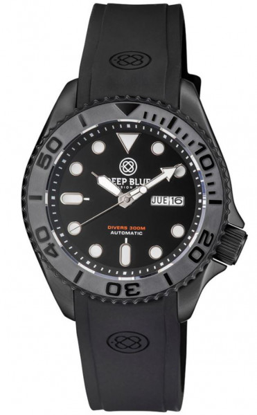 Deep Blue Military Diver 300 Automatic Ceramic Black PVD