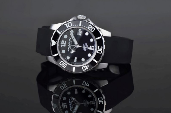 ARAGON Divemaster Titanium Black 45mm