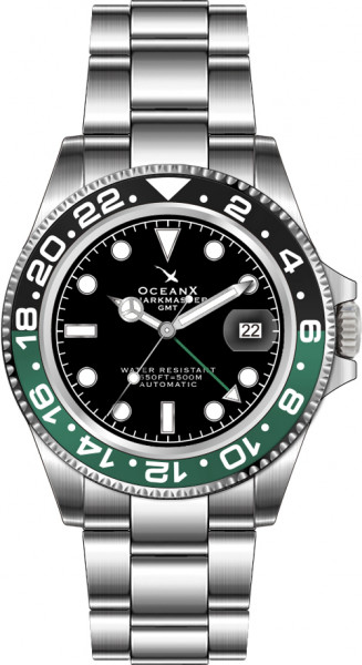 OceanX Sharkmaster GMT 42mm Black-Green Automatic