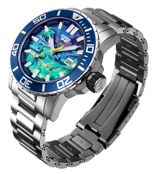 Audaz Reef Diver Blue Abalone 45mm Automatic inkl. Gummiarmband