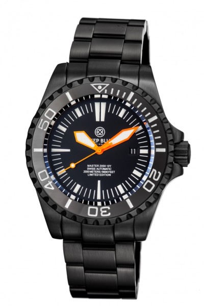 Deep Blue Master 2000m Black-Orange PVD Limited Edition