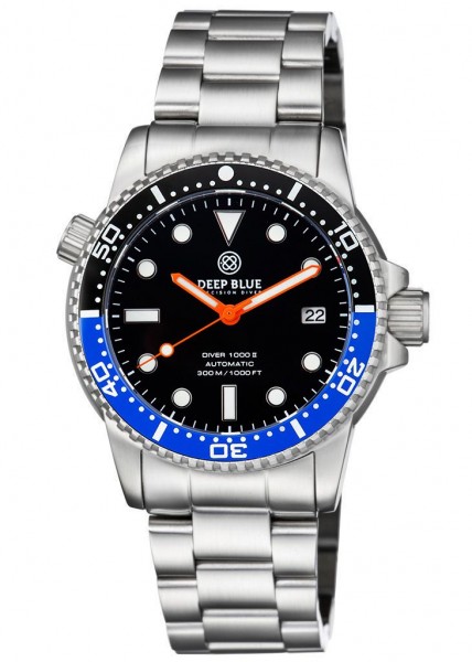 Deep Blue Master 1000 II Black-Blue-Black-Orange-Glossy Steel