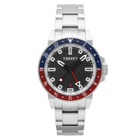 Tsovet Black-Blue-Red SMT DW42 GMT 42mm Automatic Kinematic Hybrid Herrenuhr Tsovet Black-Blue-Red SMT DW42 GMT 42mm Automatic Kinematic Hybrid Herrenuhr