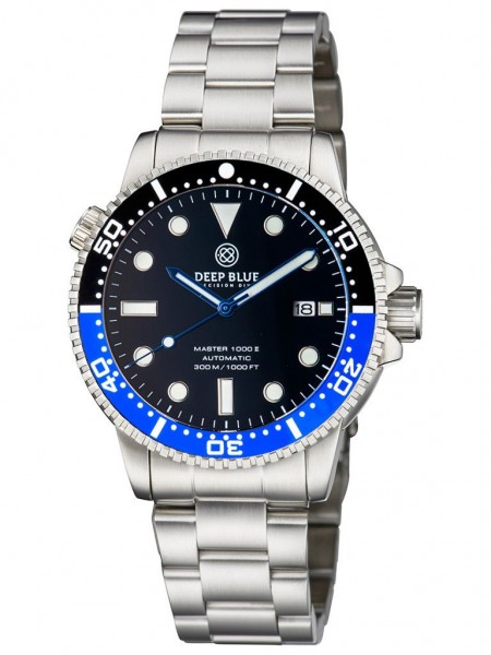 Deep Blue Diver 1000 II Black-Blue-Black-Blue Steel