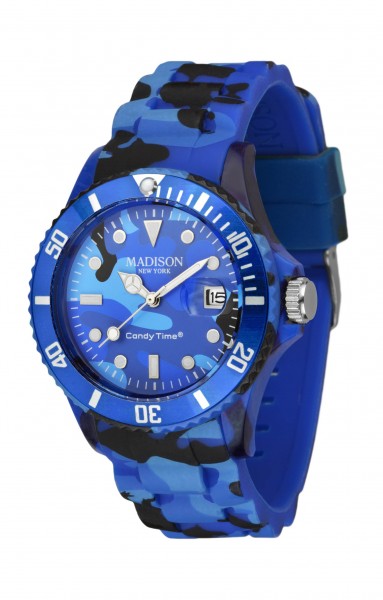 Madison New York U4808-07 Camouflage Blau