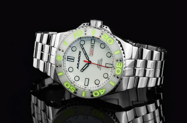 ARAGON Enforcer 1000 White Lume 45mm Automatic