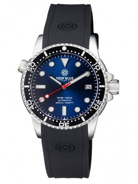 Deep Blue Diver 1000 II Black-Dark-Blue-Red