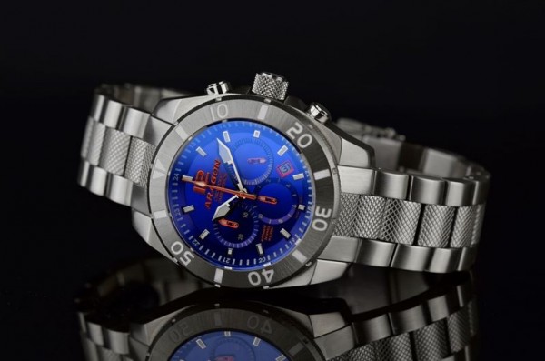 ARAGON Regeneron NE88 Chrono Automatic 50 mm Blue IP Limited Edition-Copy