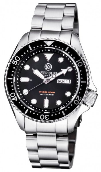 Deep Blue Nato Diver 300 Automatic Black Steel (B-STOCK)