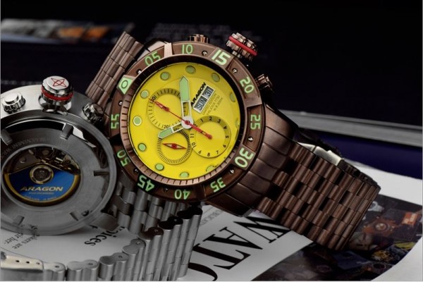 ARAGON Gauge 3G Swiss Chrono Automatic Yellow Limited Edition