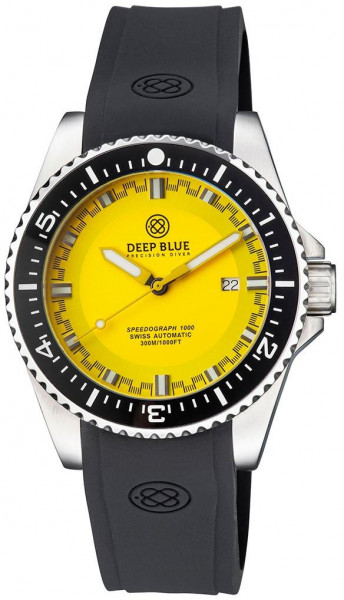Deep Blue Speedograph 1000 Yellow Automatic
