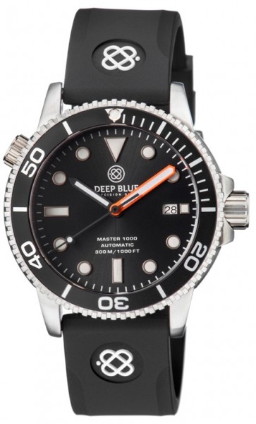 Deep Blue Master 1000 Black-Black-M-Orange