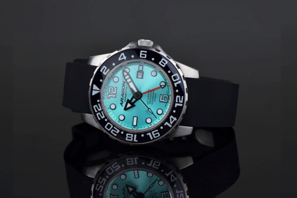 ARAGON Divemaster Titanium Teal GMT 45mm