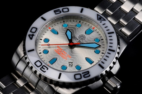 Deep Blue Diver Pro 1000m White Ceramic
