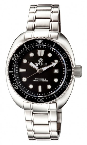 Deep Blue Military Diver 300 Black Steel