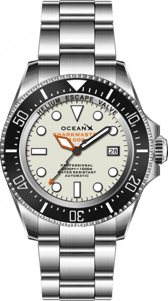 OceanX Sharkmaster 1000 White Lume II Automatic