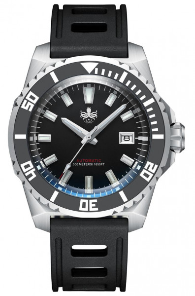 Phoibos Leviatan Black 500m Diver Automatic