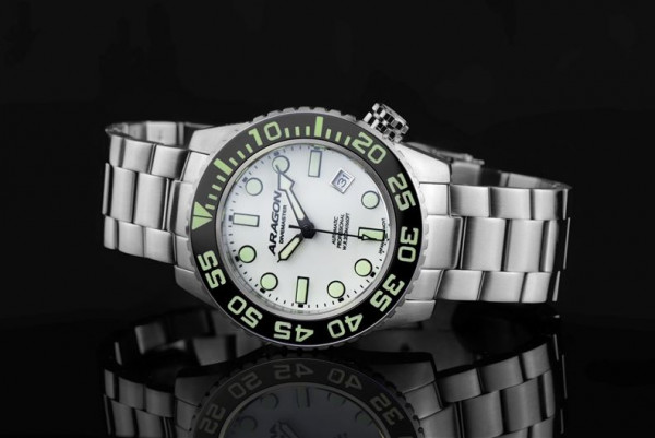 ARAGON Divemaster IV EVO White Full Lume Automatic 43mm