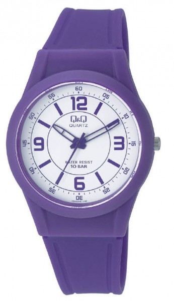 Q&Q Analog VQ50J020Y Unisex Lila Armbanduhr