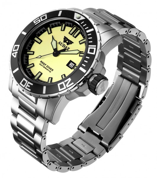 Audaz Reef Diver Full Lume 45mm Automatic inkl. Gummiarmband