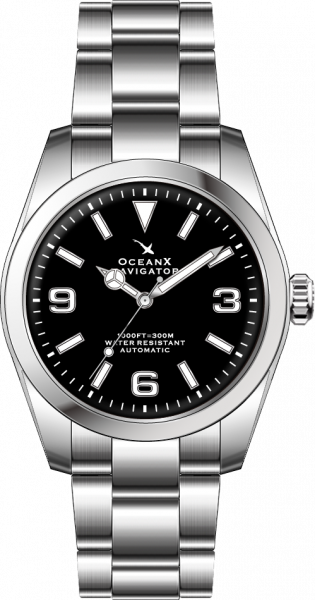 OceanX Navigator Black 39mm Automatic