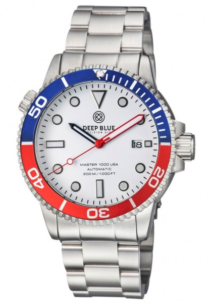 Deep Blue Master 1000 Blue-Red-White USA Steel