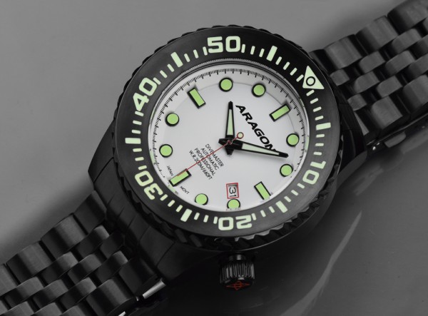 ARAGON Divemaster EVO 50 mm Automatic White IP